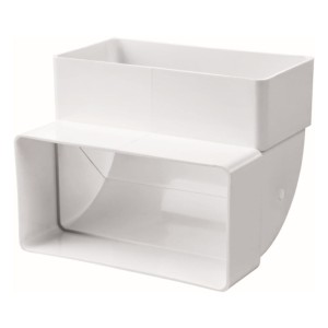 Kolano pionowe płaskie Vents 122x60 90° 460