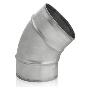 Kolano tłoczone KT160-45 fi160 45° ocynk 